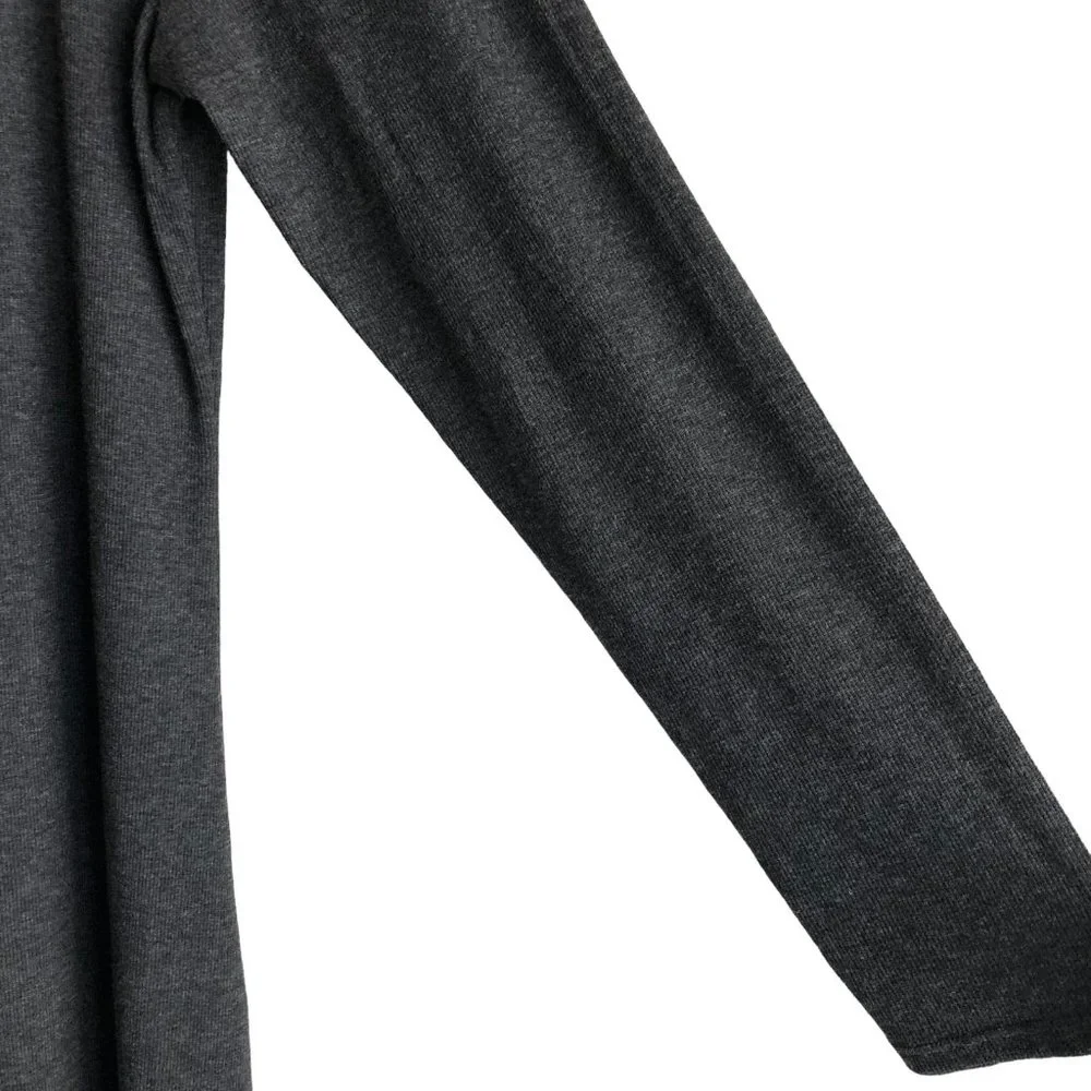 NWT Anthropologie Bordeaux Womens Sweater Dress XL Gray Mock Neck Maxi Stretch - Picture 6 of 10